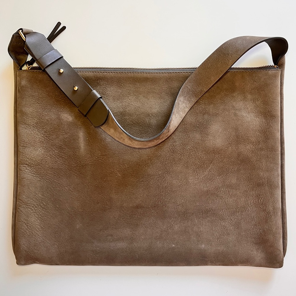 Skagen Denmark by Fossil suede and leather satchel